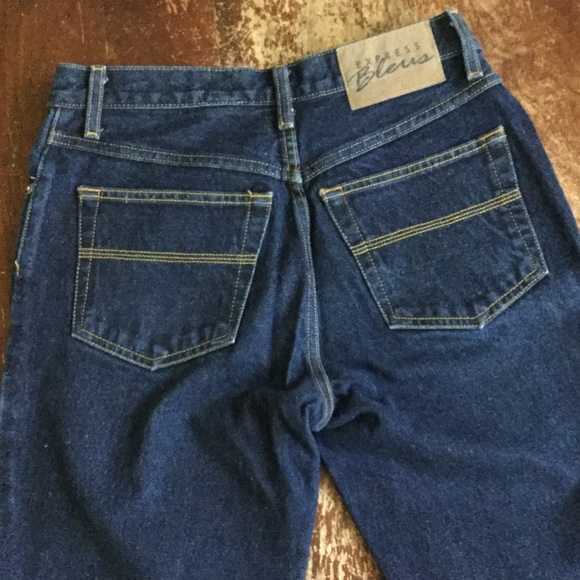 Vintage 90s Y2K Express Moda Flare Dark Jeans - Size 5/6 - Picture 4 of 8